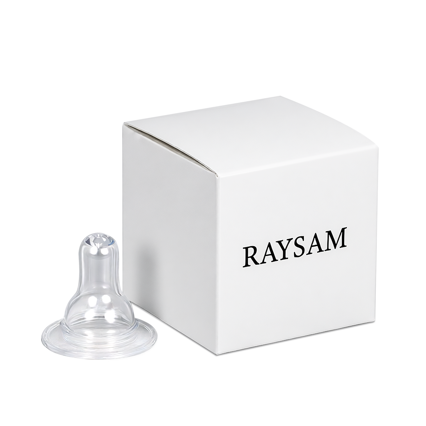 RAYSA Baby Bottle Nipples Fast Flow - Natural Response, BPA-Free Silicone, 2 Pack