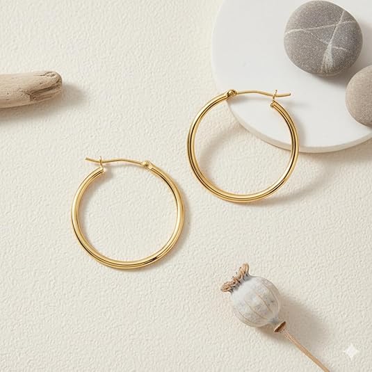 RAYSAM Gold Hoop Earrings