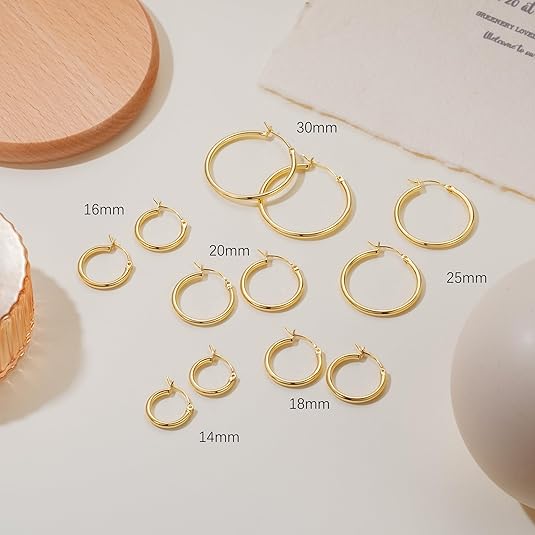 RAYSAM Gold Hoop Earrings